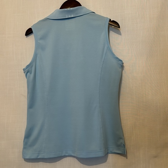 Adidas Ultimate365 Sleeveless Light Blue Golf Polo NWOT Lg - Picture 3 of 6